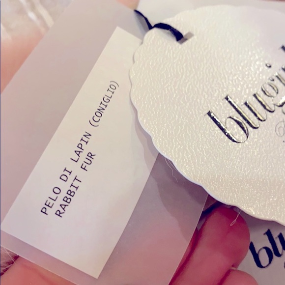 Bluegirl Blush Rabbit Fur Teddy/Coat/Jacket Size S - Picture 12 of 13